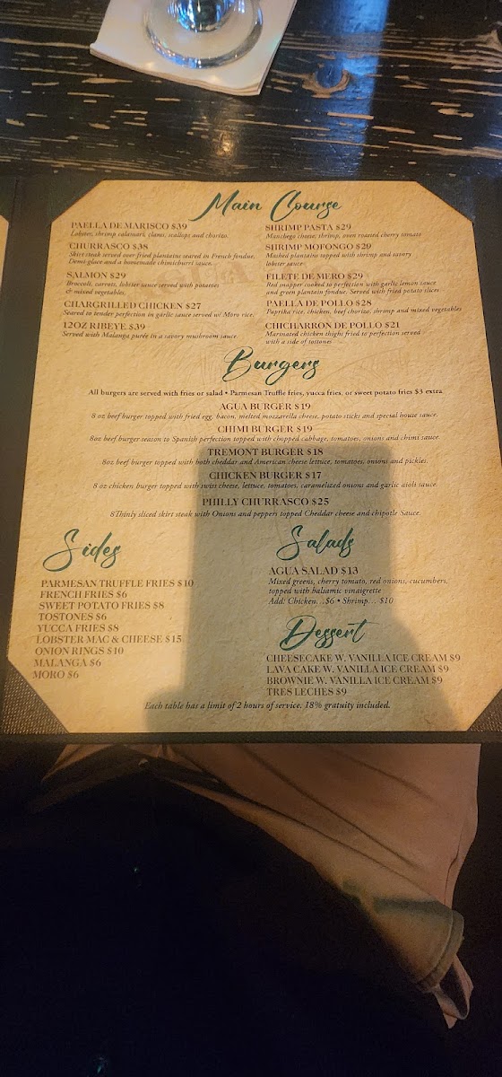 Menu Agua É Coco Bar & Grill-8